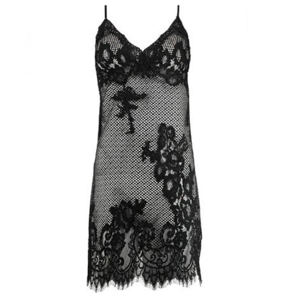 Marjolaine - Lace Babydoll (Chemise or Negligee), Black, Small - Brand NEW - Picture 2 of 6